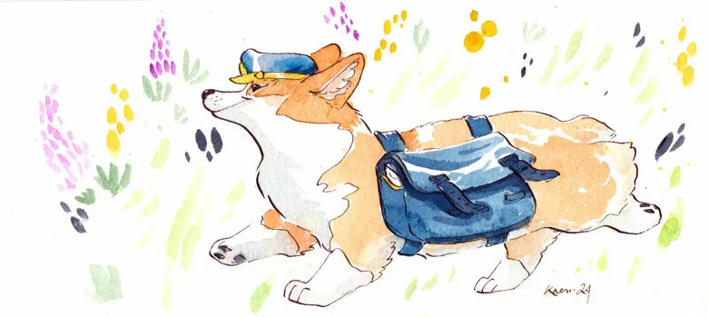 new postal corgi service